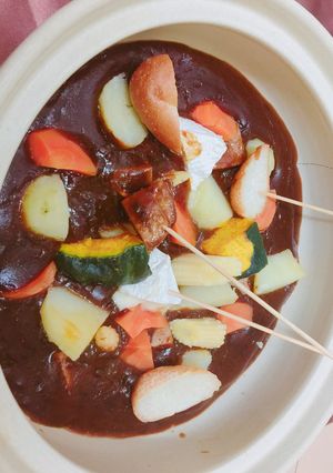 土鍋で煮込みハンバーグ-レシピのメイン写真