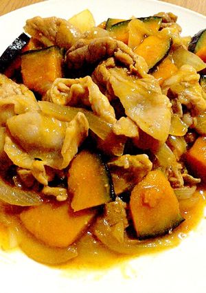 ☆炒めるだけ☆かぼちゃとお肉のあんかけ-レシピのメイン写真