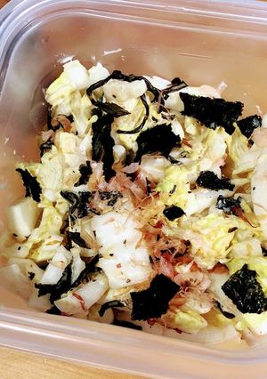 白菜の白だしワサビマヨネーズのサラダ-レシピのメイン写真