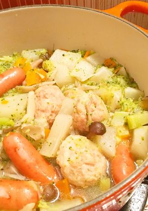 ル・クルーゼで＊野菜たっぷり和風ポトフ-レシピのメイン写真