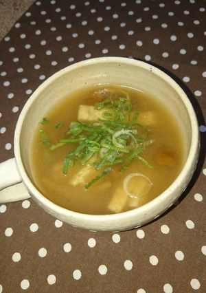 栄養満点！なめこのお味噌汁-レシピのメイン写真