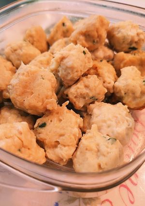 ☆低糖質♪レンジで鶏ひき肉団子☆-レシピのメイン写真