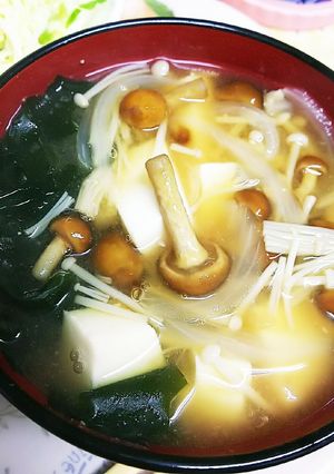 えのきとなめこの味噌汁-レシピのメイン写真