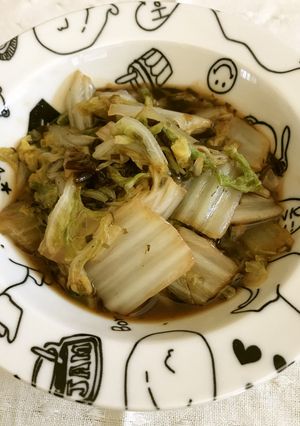 材料２つ！簡単☆白菜と塩昆布のとろみ煮-レシピのメイン写真