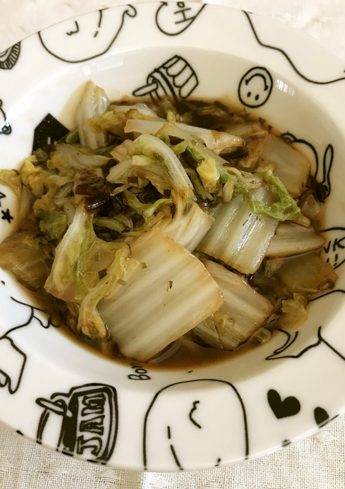 材料２つ！簡単☆白菜と塩昆布のとろみ煮-レシピのメイン写真