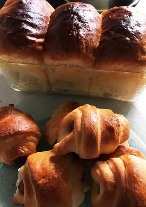 イギリス食パン+ソーセージロール-レシピのメイン写真