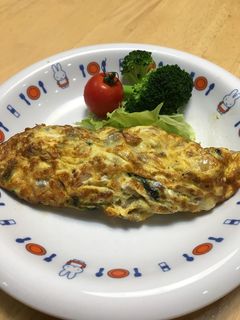 簡単☆じゃがいもとほうれん草のオムレツ-レシピのメイン写真