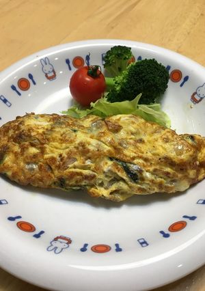 簡単☆じゃがいもとほうれん草のオムレツ-レシピのメイン写真