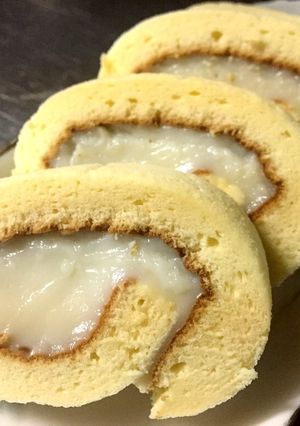 ミルククリームのロールケーキ-レシピのメイン写真