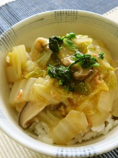 白菜と鮭のあんかけごはん-レシピのメイン写真