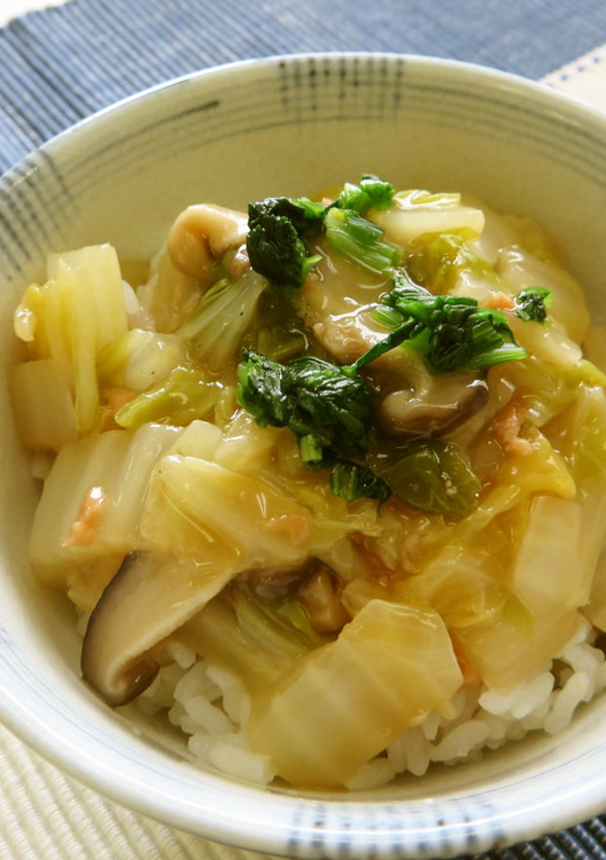 白菜と鮭のあんかけごはん-レシピのメイン写真