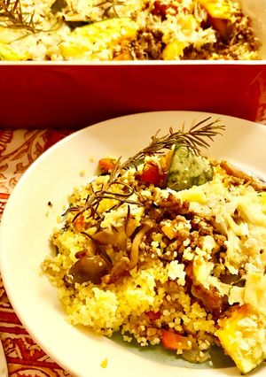 秋野菜とクスクス♡アフリカ風オーブン焼き-レシピのメイン写真