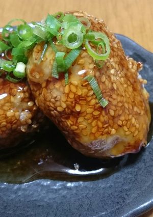 さといものごまごろも焼き-レシピのメイン写真