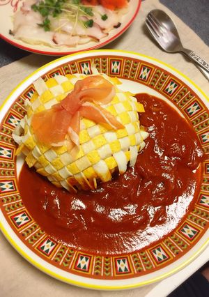 編み込み ✩ オムライス-レシピのメイン写真
