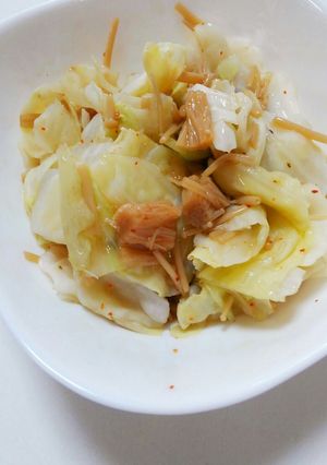 キャベツのなめ茸和え-レシピのメイン写真