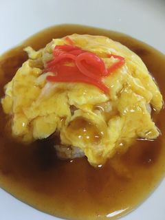 売り上げ日本一店舗の餃子の王将天津飯再現-レシピのメイン写真