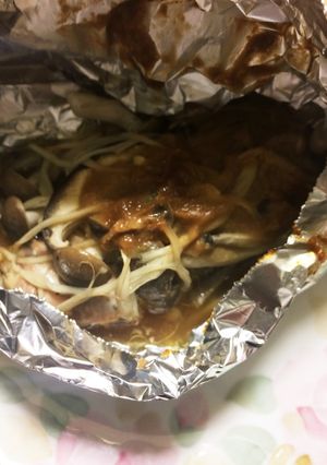 鮭とキノコとのホイル焼き-レシピのメイン写真