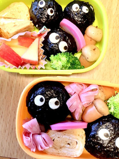 まっくろくろすけ弁当-レシピのメイン写真