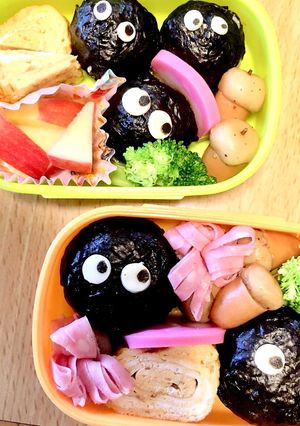 まっくろくろすけ弁当-レシピのメイン写真