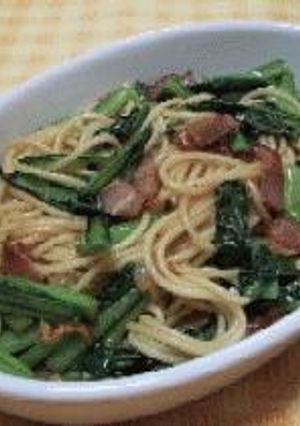 ∽∽小松菜とベーコンのパスタ∽∽-レシピのメイン写真