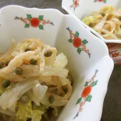 A picture of 切干大根と白菜の山椒煮.