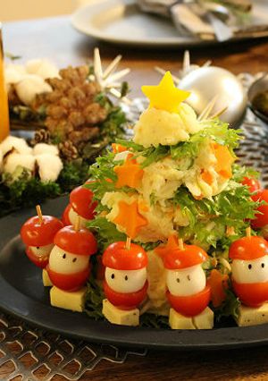 クリスマスに　ポテトサラダのツリー-レシピのメイン写真