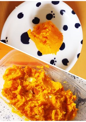 離乳食&大人用 かぼちゃのデリ風サラダ-レシピのメイン写真