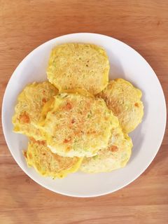 離乳食後期〜チーズお好み焼き-レシピのメイン写真