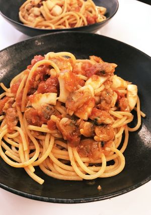 我が家の☆イカとアサリのトマトパスタ☆-レシピのメイン写真