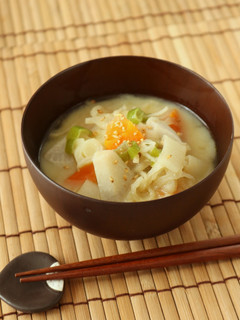 切干大根と根菜の白味噌汁-レシピのメイン写真