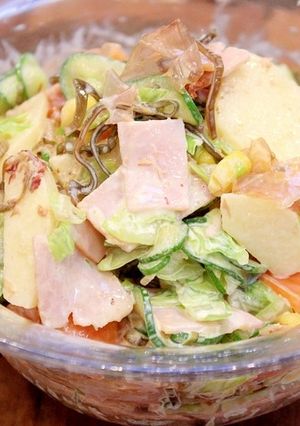 学校給食♪我が家流りっちゃん元気サラダ！-レシピのメイン写真