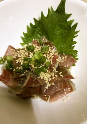 鰤の血合のレバ刺し風-レシピのメイン写真