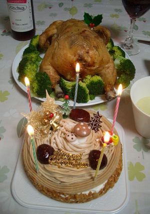 クリスマスのローストチキン♪-レシピのメイン写真