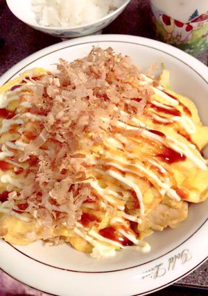 チーズカレー味!鶏肉でとん平焼き風☆-レシピのメイン写真