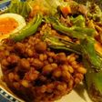 餅麦キヌアで♥️ひよこ豆のドライカレー