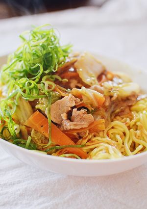【基本】豚肉と野菜の簡単あんかけ焼きそば-レシピのメイン写真