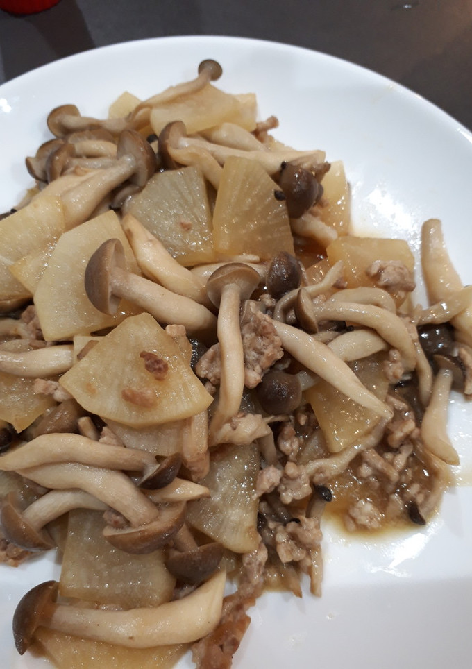 大根しめじの挽き肉炒め-レシピのメイン写真