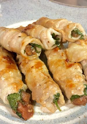 豚肉と大葉で梅肉包み焼き-レシピのメイン写真
