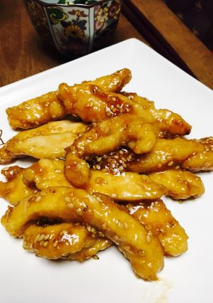 簡単☆鶏むね肉のスティック甘辛炒め-レシピのメイン写真