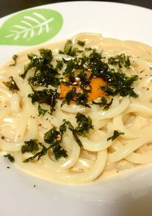 うどんのカルボナーラ-レシピのメイン写真