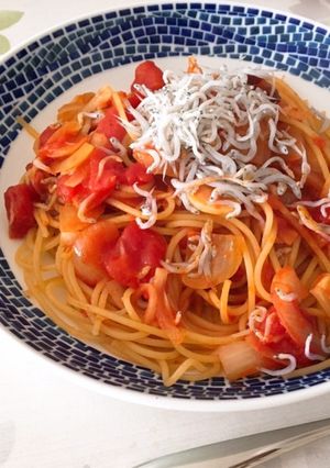 しらすのトマトソースパスタ-レシピのメイン写真