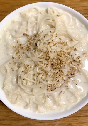 冬にあっか〜い 簡単5分で牛乳うーめん-レシピのメイン写真
