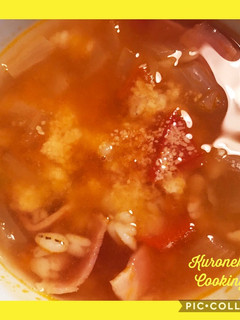 トマトとベーコンの押し麦スープ☆-レシピのメイン写真
