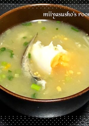 いりこと玉子の味噌汁-レシピのメイン写真
