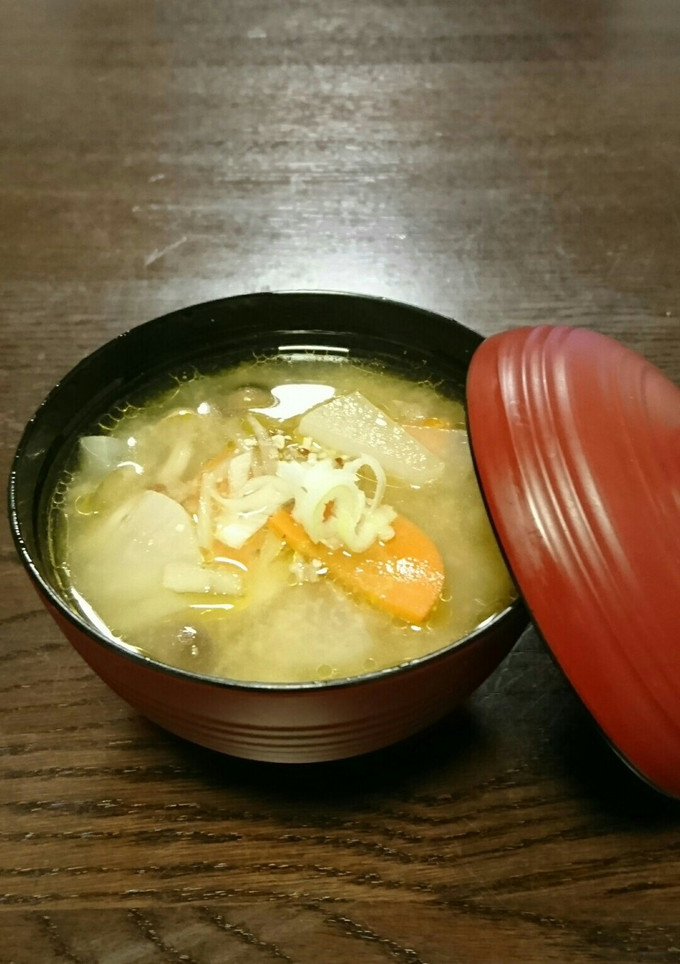 減塩 豚汁 一人分-レシピのメイン写真