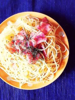 【ズボラ飯】簡単ペペロンチーノパスタ♥️-レシピのメイン写真