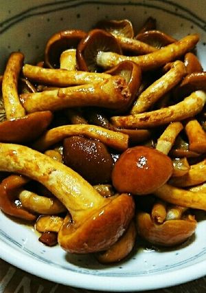レンジで株なめこ蒸し-レシピのメイン写真