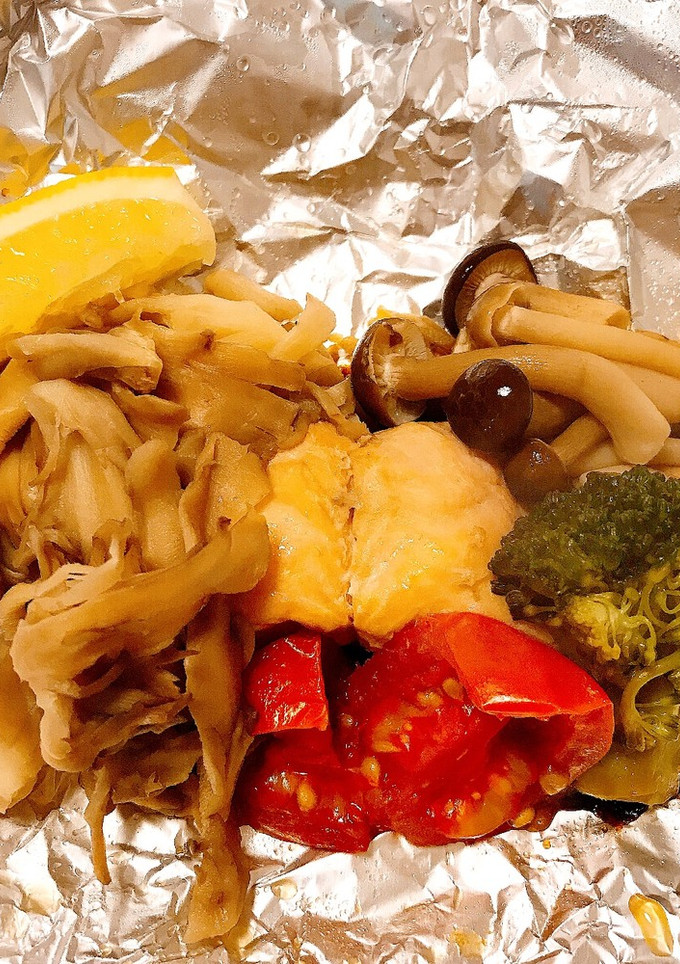 秋鮭ときのこのホイル焼き-レシピのメイン写真