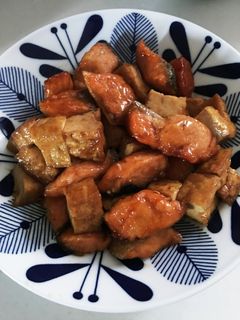 サーモンと厚揚げの甘辛煮-レシピのメイン写真