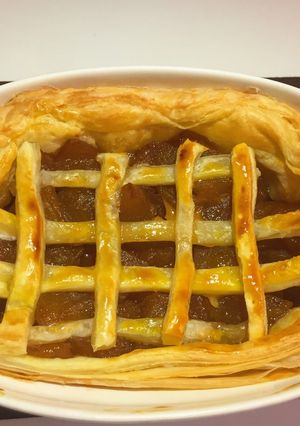 グラタン皿で計らないアップルパイ-レシピのメイン写真